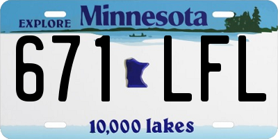 MN license plate 671LFL