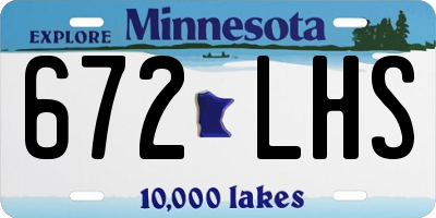 MN license plate 672LHS