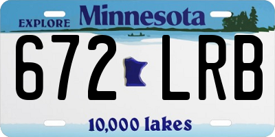 MN license plate 672LRB