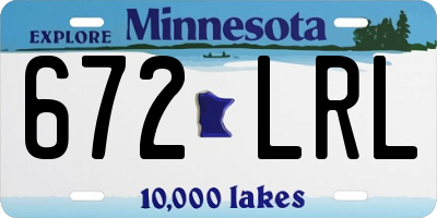 MN license plate 672LRL