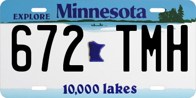 MN license plate 672TMH