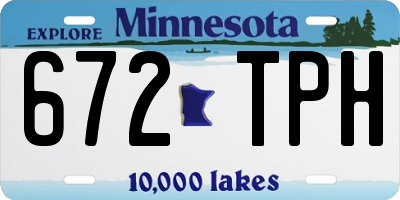 MN license plate 672TPH