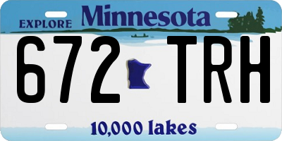 MN license plate 672TRH