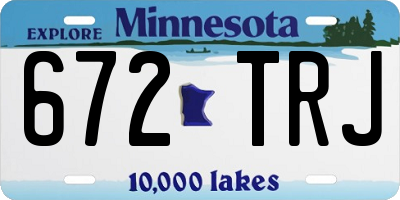 MN license plate 672TRJ