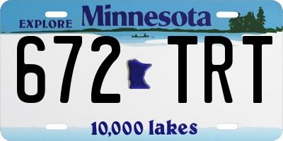 MN license plate 672TRT