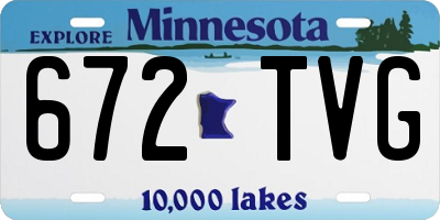 MN license plate 672TVG