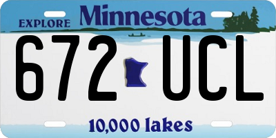 MN license plate 672UCL