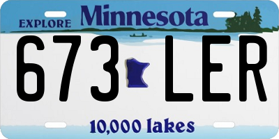 MN license plate 673LER