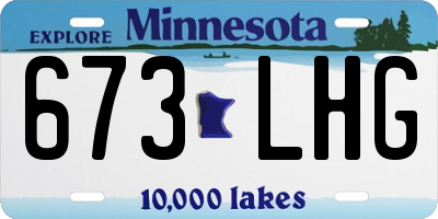 MN license plate 673LHG