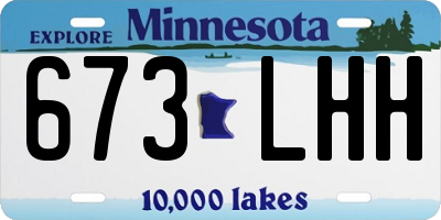 MN license plate 673LHH