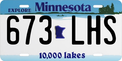 MN license plate 673LHS