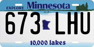 MN license plate 673LHU