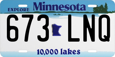 MN license plate 673LNQ