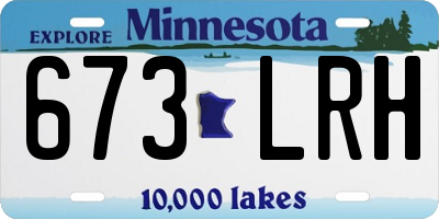 MN license plate 673LRH
