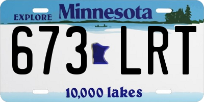 MN license plate 673LRT