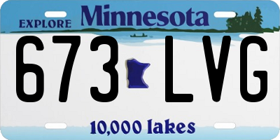 MN license plate 673LVG