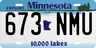 MN license plate 673NMU