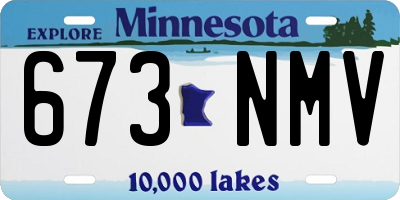 MN license plate 673NMV
