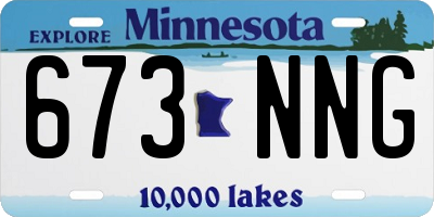 MN license plate 673NNG