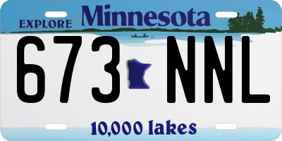 MN license plate 673NNL