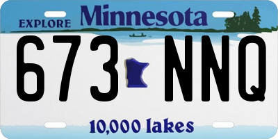 MN license plate 673NNQ