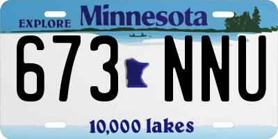 MN license plate 673NNU