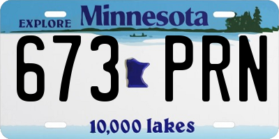 MN license plate 673PRN