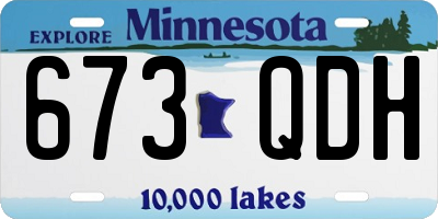 MN license plate 673QDH