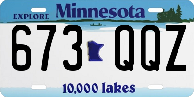 MN license plate 673QQZ