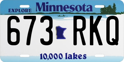 MN license plate 673RKQ