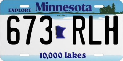 MN license plate 673RLH