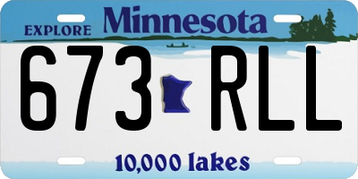 MN license plate 673RLL