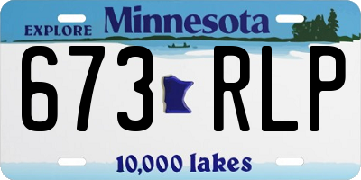MN license plate 673RLP