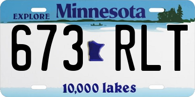 MN license plate 673RLT