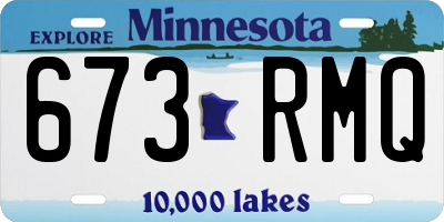 MN license plate 673RMQ
