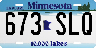 MN license plate 673SLQ