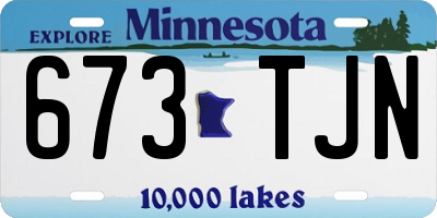 MN license plate 673TJN