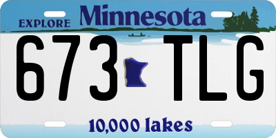 MN license plate 673TLG
