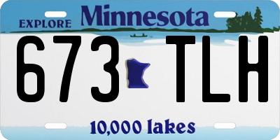 MN license plate 673TLH