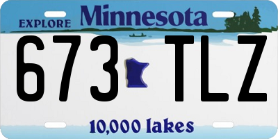 MN license plate 673TLZ