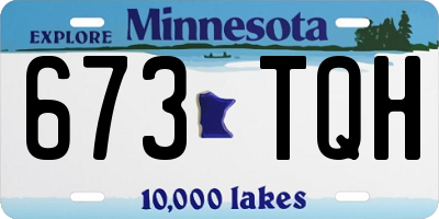 MN license plate 673TQH