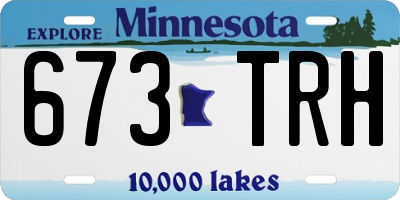 MN license plate 673TRH