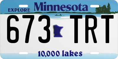 MN license plate 673TRT