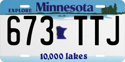 MN license plate 673TTJ