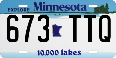 MN license plate 673TTQ