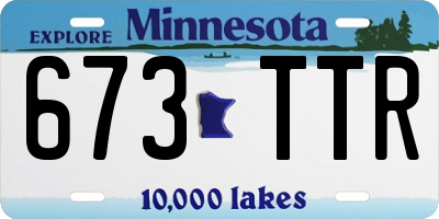 MN license plate 673TTR