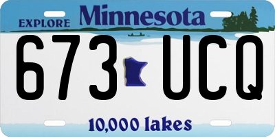 MN license plate 673UCQ