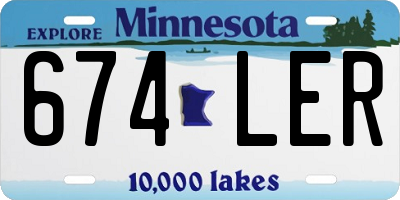 MN license plate 674LER