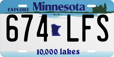 MN license plate 674LFS
