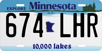 MN license plate 674LHR